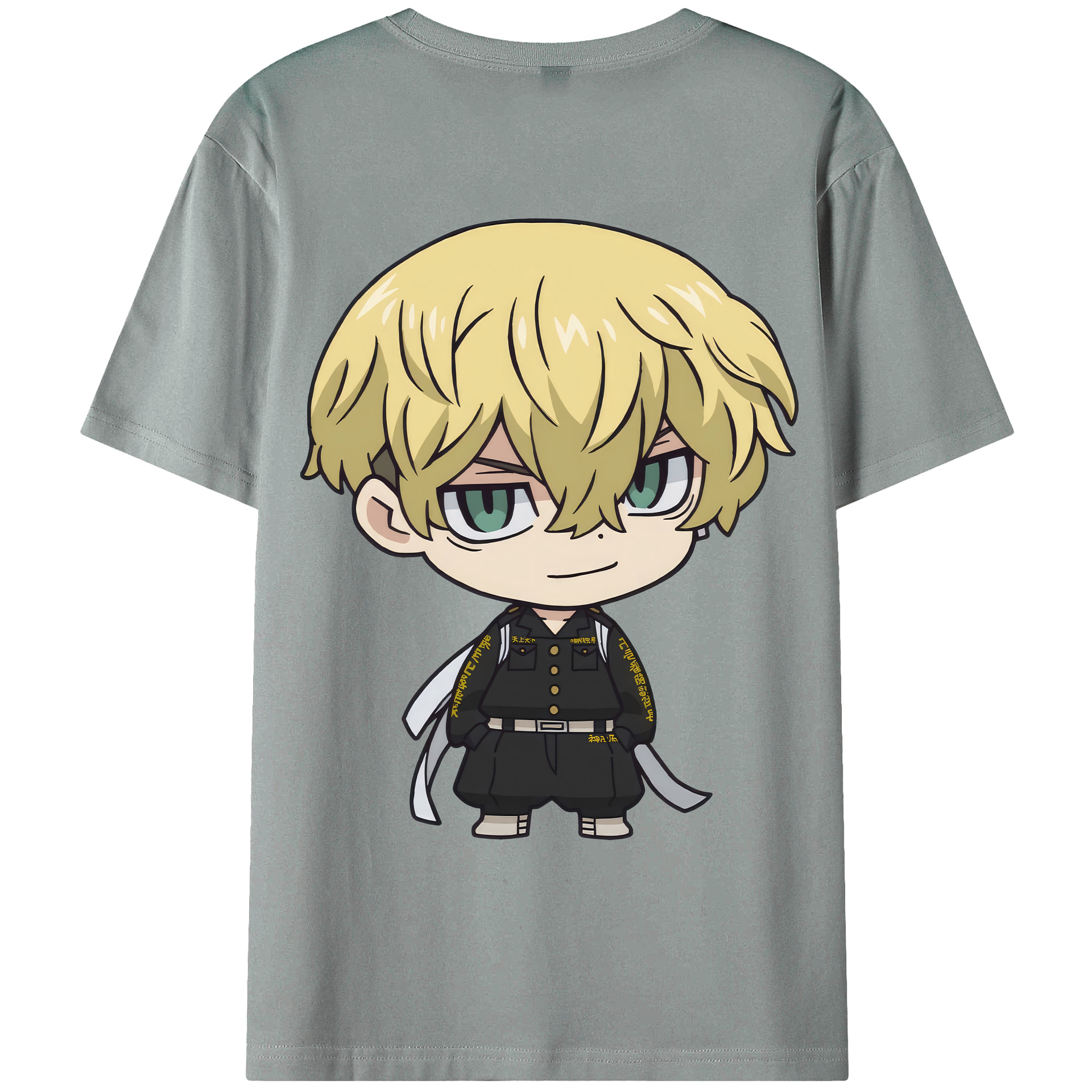 （画像用） 東京リベンジャーズ Tokyo Revengers 綿100％ メンズ半袖Tシャツ（バックプリント） 通気性